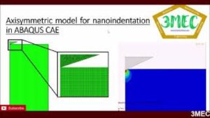 Axisymmetric model of nanoindentation test