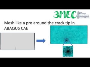 Mesh like a pro around the crack tip in ABAQUS CAE